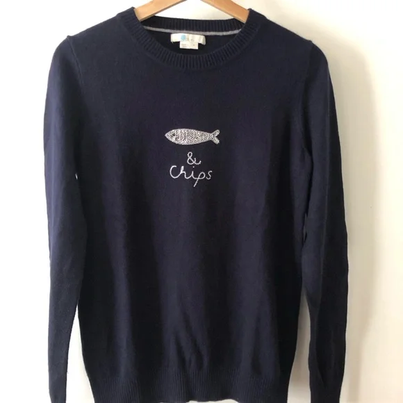 Boden Estella Fish and Chips Sweater - Picture 5 of 8